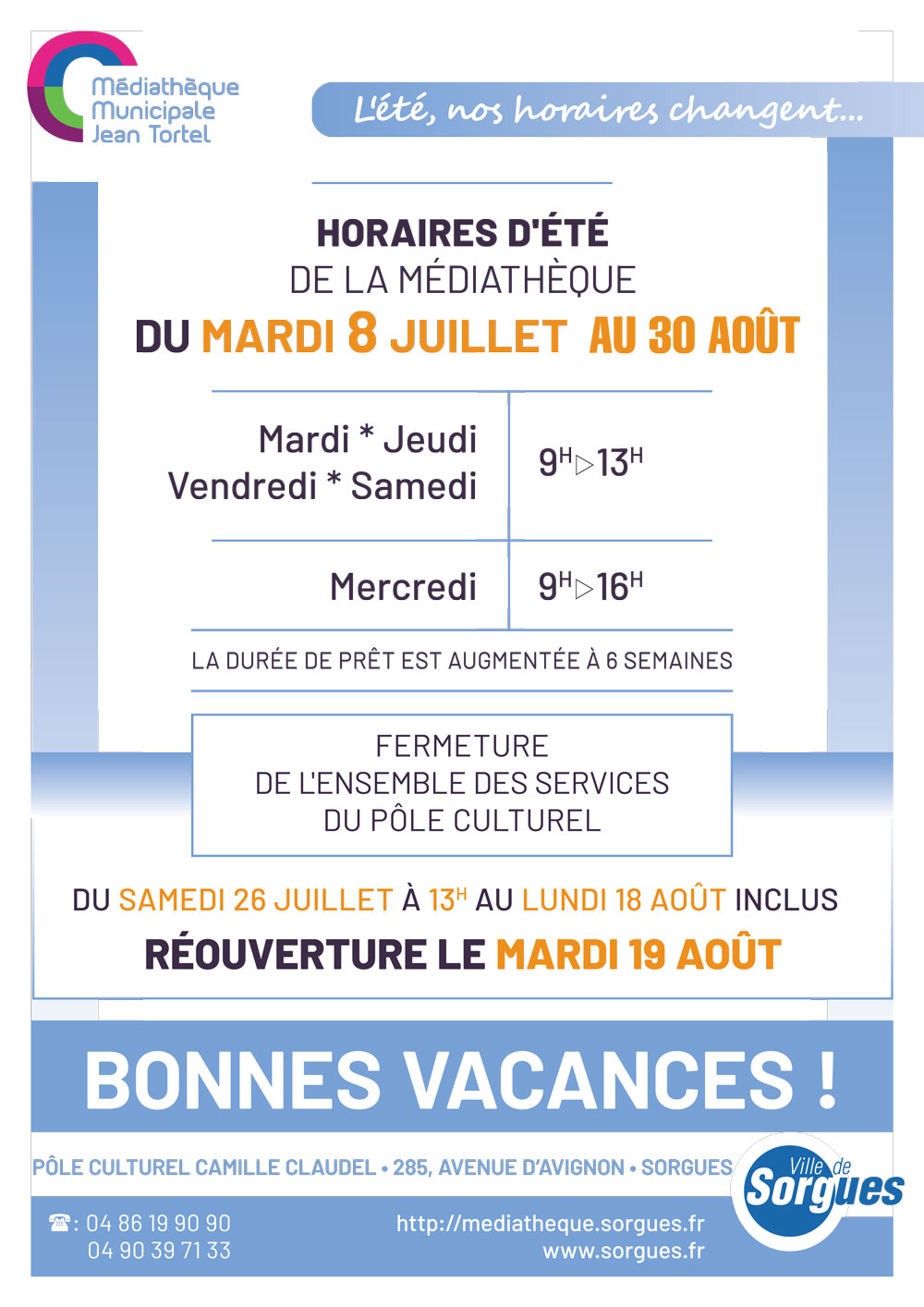 2025 Horaires ete 25