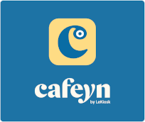 CAFEYN logo carre bleu 204